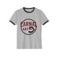 Unisex Cotton  Carnal Arts Studio Logo Ringer T-Shirt
