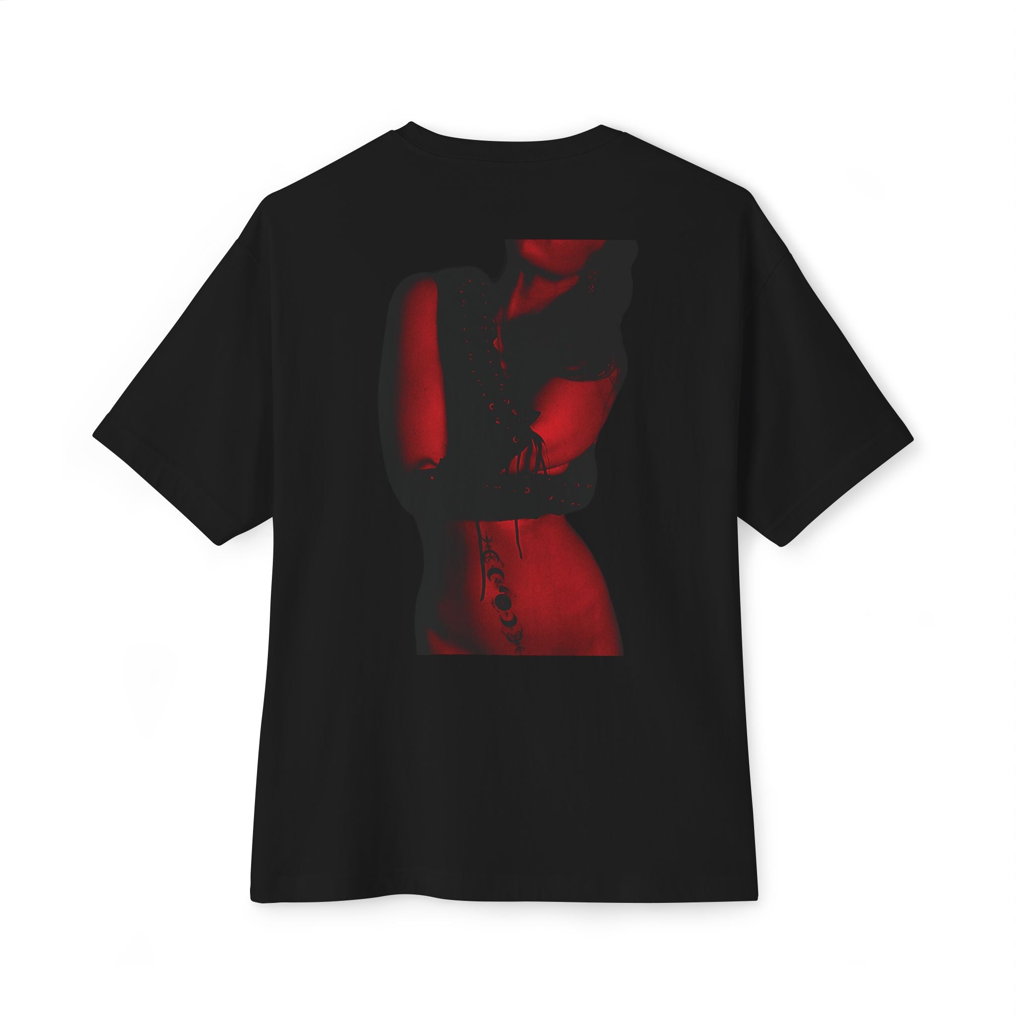 Graphic Tee — "Sin Looks Good On Me" Red Noir Photo Print